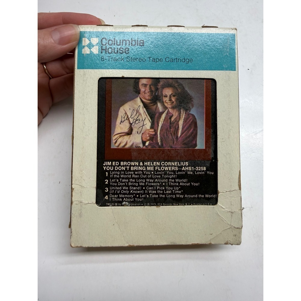 Jim Ed Brown Helen Cornelius You Don't Bring Me Flowers 8-Track Tape RCA 1979